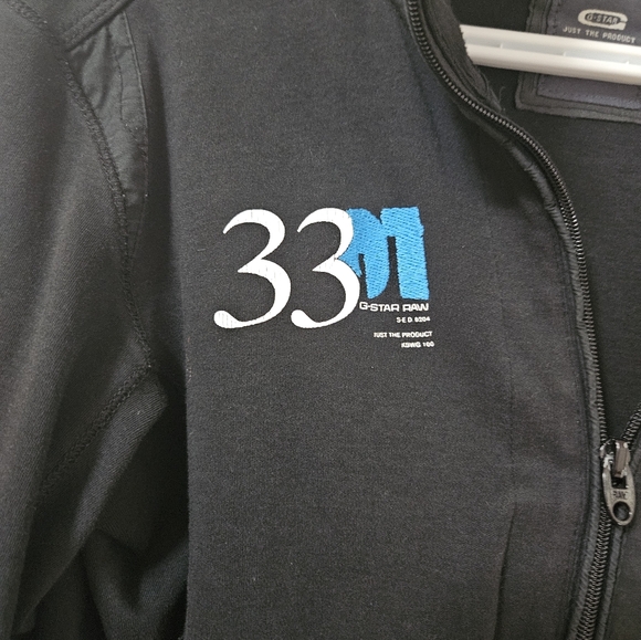 G star raw black mens zippered top - Picture 5 of 7